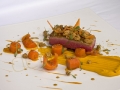 duck magret carrot in 3 ways